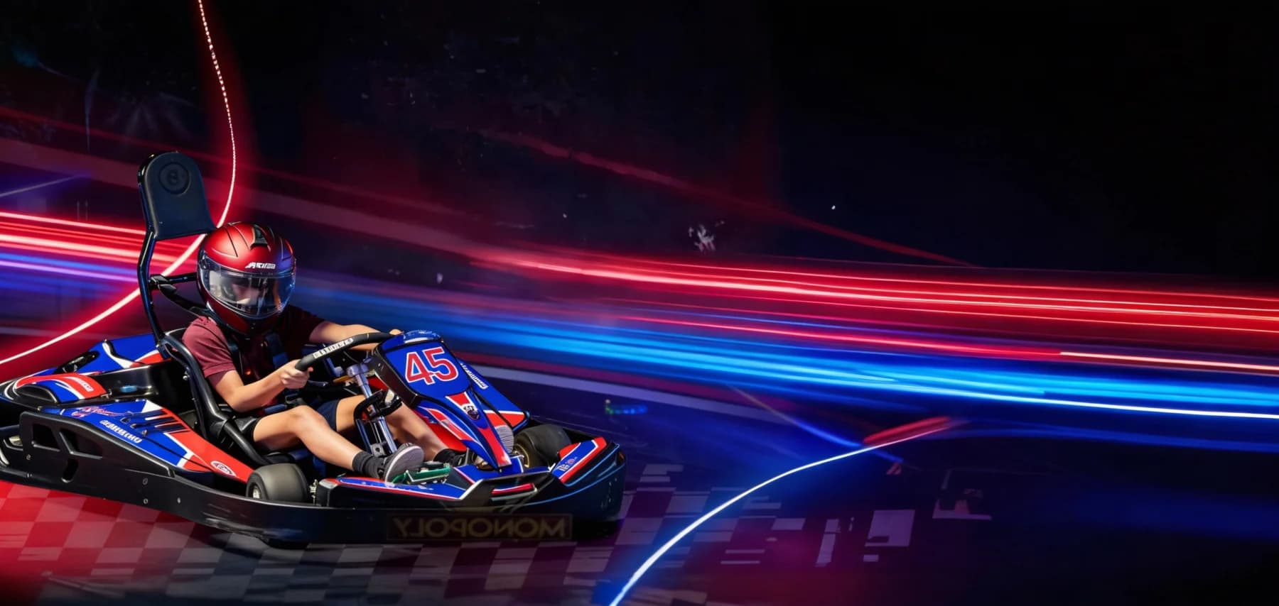 Racer on track